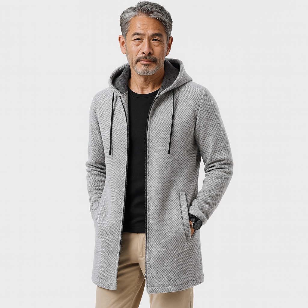 すっきりシルエットの裏フリース防寒ジャケット