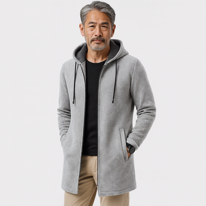 すっきりシルエットの裏フリース防寒ジャケット